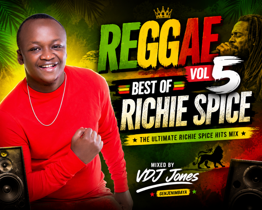 Reggae Vol 5 Best of Richie Spice mix artwork by VDJ Jones